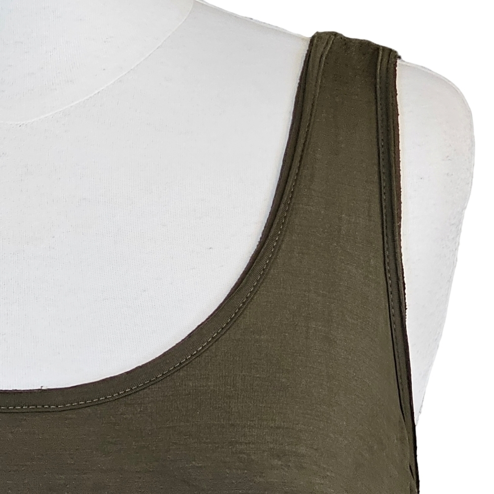 Jackson Rowe Modal Tank Dress Sage Green Size Small - Picture 4 of 13